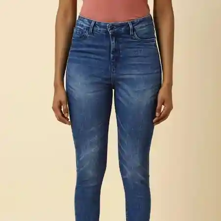 INKD Women's Stretchable Barrel Fit Jeans